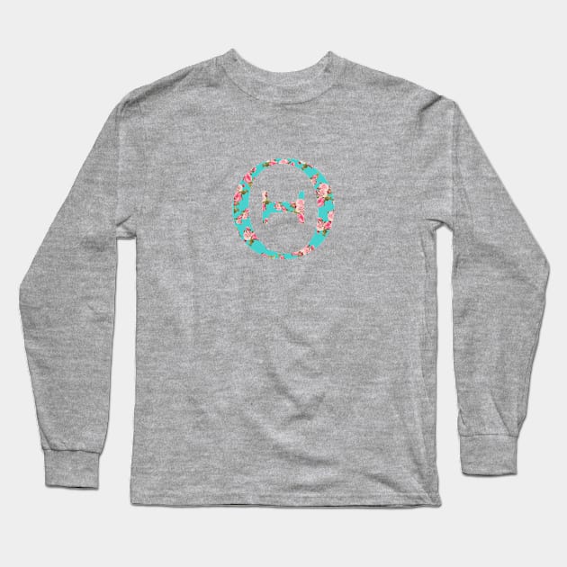 Theta Rose Letter Long Sleeve T-Shirt by AdventureFinder